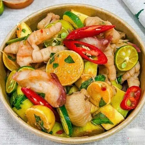 Hình ảnh Chân Gà Sốt Thái size ( 5-6 Chân)