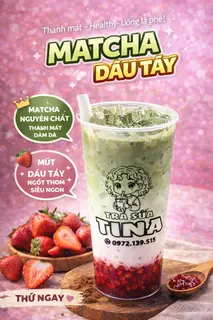 Hình ảnh MATCHA LATTE DÂU TÂY 