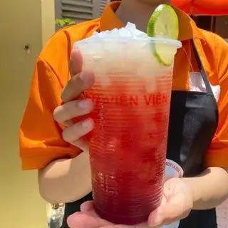 Hình ảnh Trà nho đỏ thạch dừa - size L - 红葡萄茶配椰子果冻
