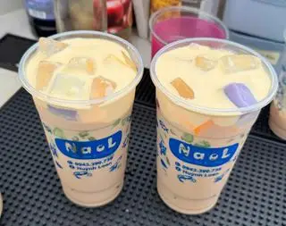 Hình ảnh Trà sữa kem trứng full topping
