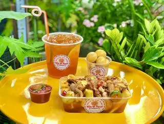 Hình ảnh Combo SỐT ME Chân Gà /trứng non/ Trà Thái Đỏ( LỚN ) 