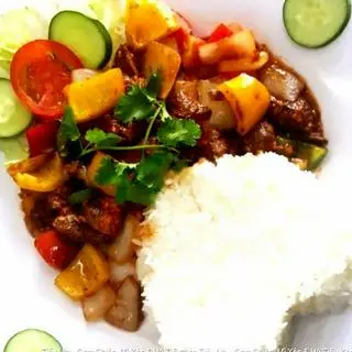 Hình ảnh Cơm trắng bò lúc lắc