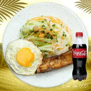 Hình ảnh CƠM SƯỜN ỐP LA + COCA