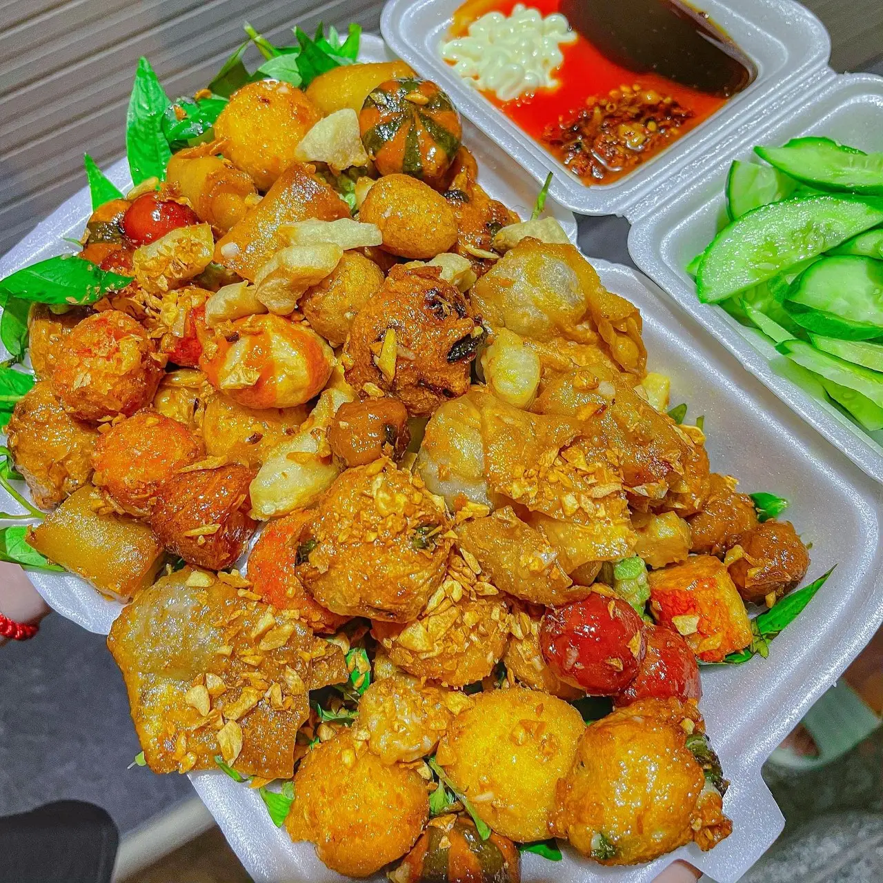 Hình ảnh Combo (SIÊU LỚN) Cá Viên Chiên Nước Mắm - (tặng 2 ly nước ngọt coca 700ml)