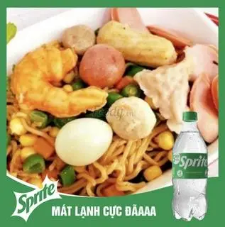 Hình ảnh Mì trộn thập cẩm nhiều mì - Sprite
