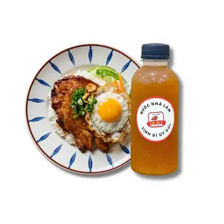 Hình ảnh Cơm Sườn Ốp La + Trà Tắc