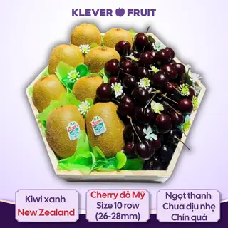 Hình ảnh Quà Tặng Trái Cây Chua Ngọt Hài Hòa - Khay Gỗ - Gift Set Hamper - Klever Fruit