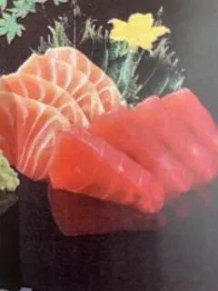 Hình ảnh Sashimi 2 loại cá ngừ - cá hồi