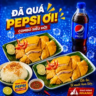 Hình ảnh 1 Con Gà Ủ Muối + Xôi  Hành Phi ( To)+ 1 nước ngọt