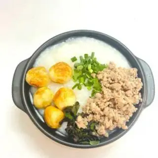 Hình ảnh Cháo thịt bằm - cút rim