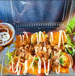Hình ảnh Bánh tráng cuộn sốt me bơ
