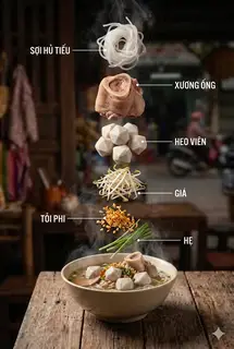 Hình ảnh Mì heo viên