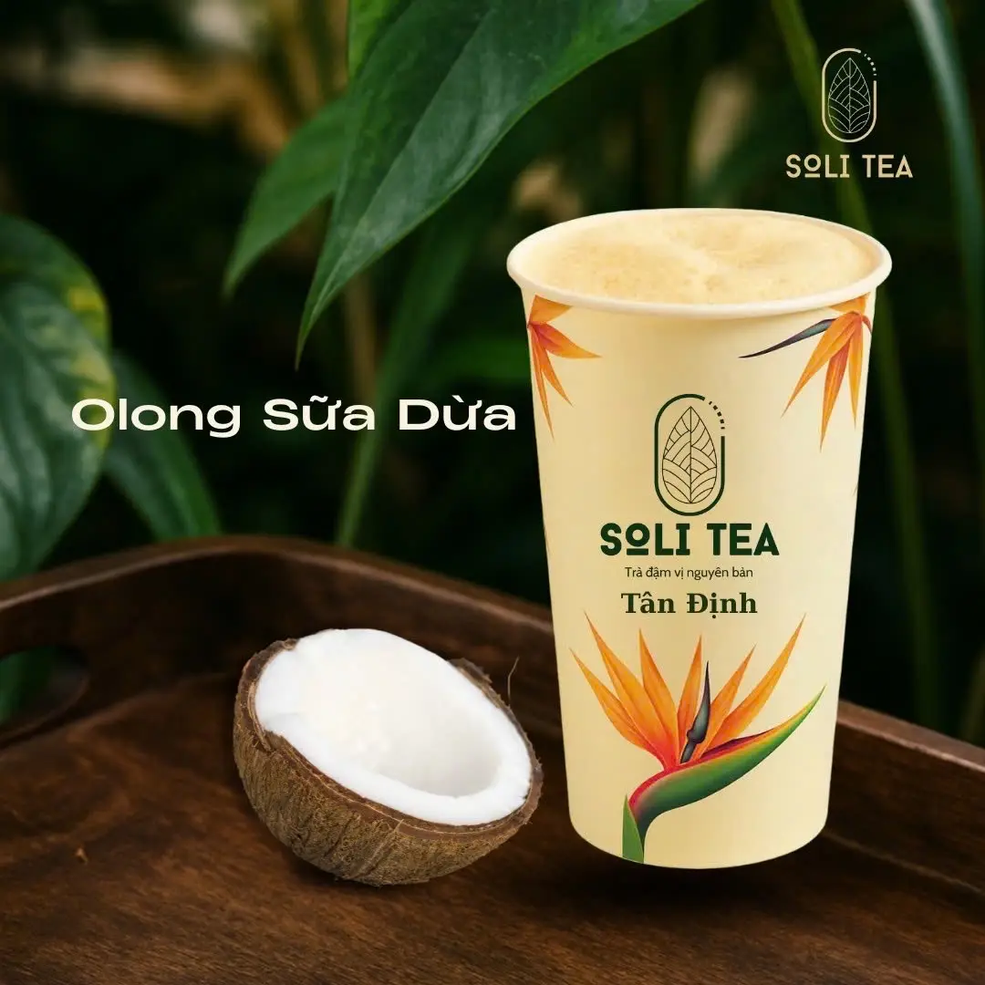 Hình ảnh Trà sữa Olong Dừa size L