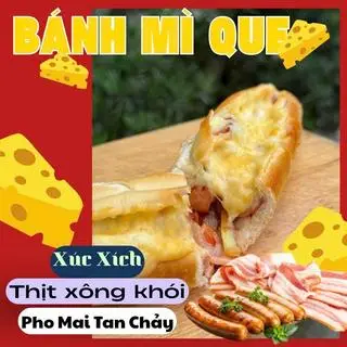 Hình ảnh Bánh Mì Que Xúc Xích - Thịt xông Khói - Pho Mai Tan Chảy