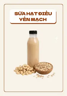 Hình ảnh Sữa hạt điều yến mạch