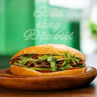 Hình ảnh Bánh mì chay thập cẩm full topping