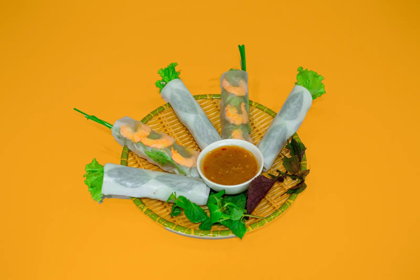 Hình ảnh Set Mix 2 Tôm cuốn Cố Đô và 3 cuốn thịt nướng mắm nêm