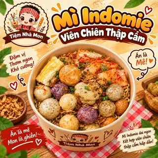 Hình ảnh Mì Trộn Viên Chiên Thập Cẩm