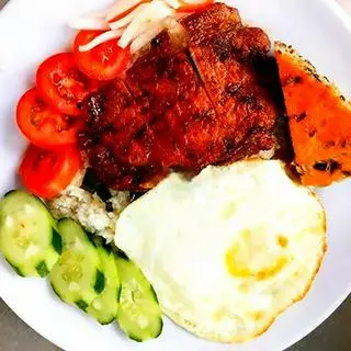 Hình ảnh Cơm sườn chả trứng