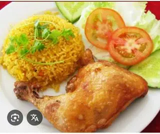 Hình ảnh cơm gà xối mỡ 