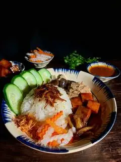Hình ảnh Combo xôi thập cẩm chay - trà quất