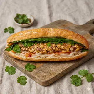 Hình ảnh Bánh Mì Pate Trứng ( best seller )