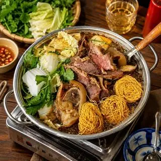 Hình ảnh Lẩu Riêu Cua Bắp Bò Sườn Sụn