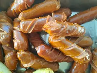 Hình ảnh 3 cây Xúc xích chay