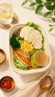 Hình ảnh Bún lứt trộn ức gà nướng