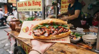 Hình ảnh Bánh mì xá xíu