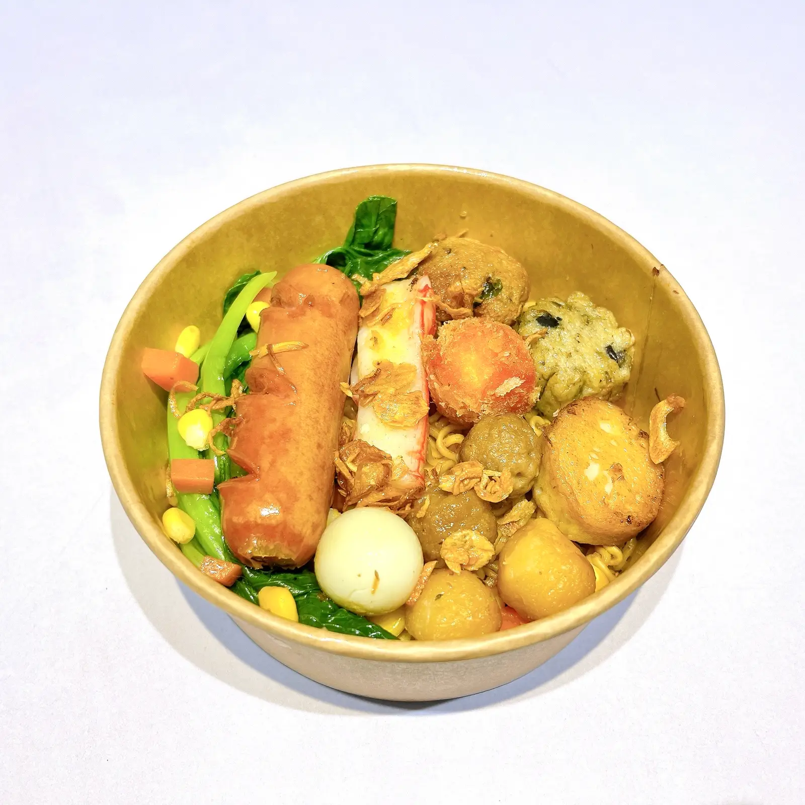 Hình ảnh Mì trộn xúc xích topping
