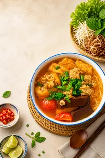 Hình ảnh Mì gói riêu chả.