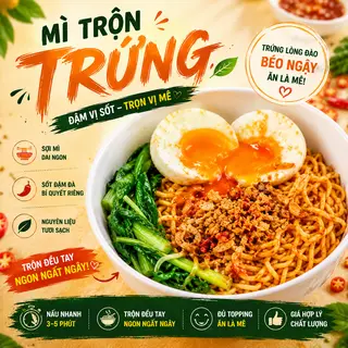 Hình ảnh Mì trộn trứng (ốpla/Onsen) sốt Hoishin
