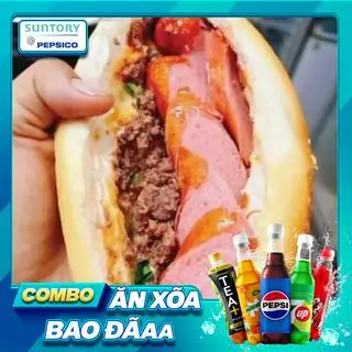 Hình ảnh Combo trứng xúc xích + pepsi