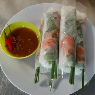 Hình ảnh com bô 5 goi cuon+châm măm nêm