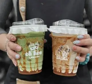 Hình ảnh Matcha caramel muối hồng