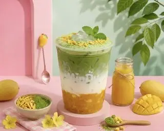 Hình ảnh Matcha Latte Xoài