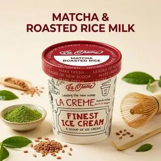 Hình ảnh Kem Matcha Gạo Rang - Hộp 473ml
