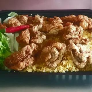 Hình ảnh Mi gói xào Da gà giòn 