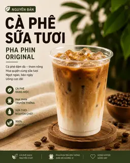 Hình ảnh Cà Phê Sữa Tươi ( Quý Khách Uống Không Đường nhớ dặn quán)