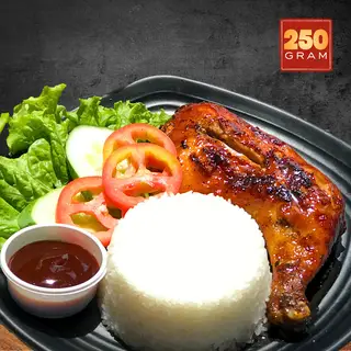 Hình ảnh Cơm đùi gà nướng góc tư (250gr)