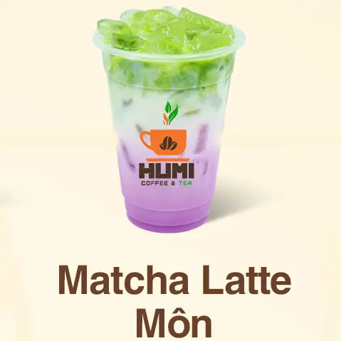 Hình ảnh Matcha latte khoai môn