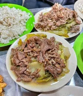Hình ảnh cơm rang dưa bò ngọt + trà quất