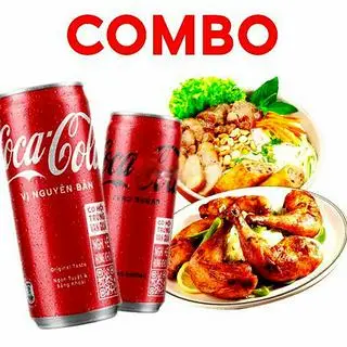 Hình ảnh 2 Hamburger bò trứng - 2 chai Coca-Cola