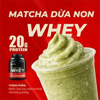 Hình ảnh Dừa non Matcha Whey