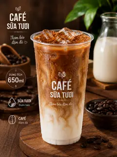 Hình ảnh Cafe sữa tươi 650ml