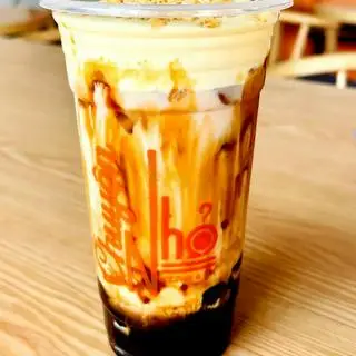 Hình ảnh Trà sữa kem trứng dừa nướng
