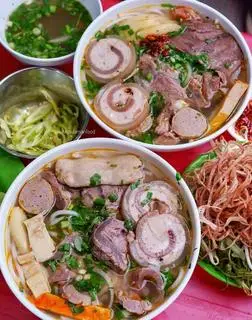 Hình ảnh bún bò gân chả