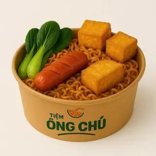 Hình ảnh Mì trộn Indomie xúc xích giòn ngon