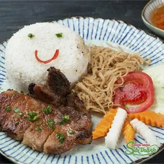 Hình ảnh cơm sườn bì